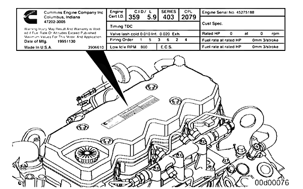 東風康明斯發動機銘牌安裝位置.png