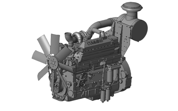 KTA19-G4康明柴油發(fā)動機模型.png