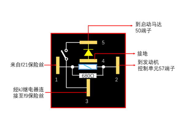 啟動繼電器內(nèi)部接線原理圖-柴油發(fā)電機組.png