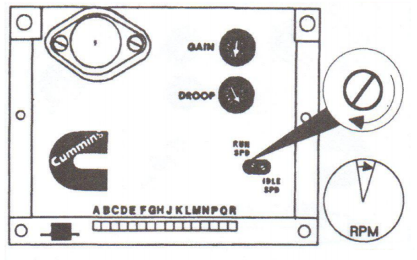 電子調(diào)速器高怠速控制調(diào)整旋鈕-康明斯柴油發(fā)電機(jī)組速度控制.png