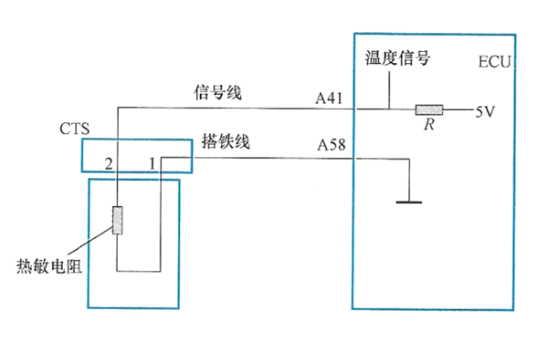 冷卻液溫度傳感器電路連接圖-柴油發電機組.png