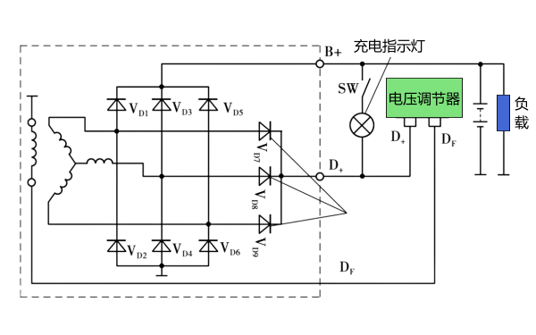 九管硅整流發(fā)電機(jī)電路圖.png