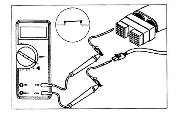 萬用表應(yīng)顯示閉路，且電阻應(yīng)小于10Ω.png