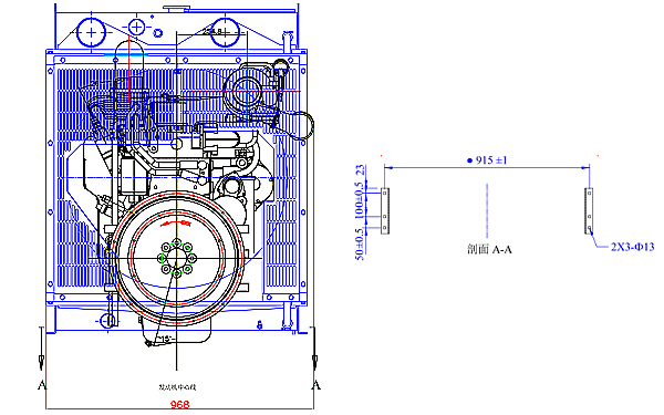 6CTAA8.3-G2東風康明斯發(fā)動機外形尺寸后視圖.png