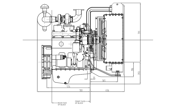 4BTA3.9-G2東風(fēng)康明斯發(fā)動(dòng)機(jī)外形尺寸側(cè)視圖.png