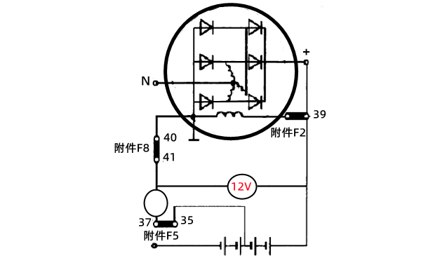 硅整流發(fā)電機(jī)空載試驗原理圖-柴油發(fā)電機(jī)組.png