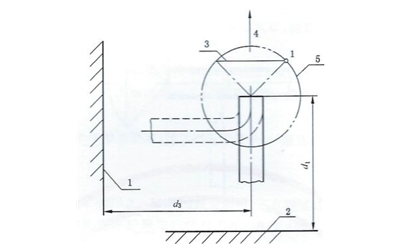 消聲器45°測量時傳聲器布置（垂直氣流）-柴油發(fā)電機(jī)組.png