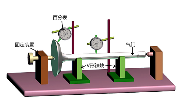 氣門桿彎曲的檢驗(yàn)示意圖.png