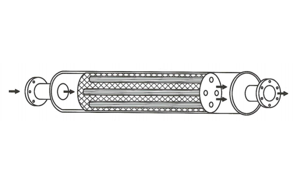 柴油發電機組的阻抗復合型消聲器結構及外形圖.png