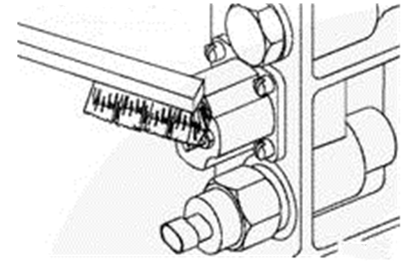 用鋼絲刷清理線圈接線端子上的腐蝕-柴油發電機組.png