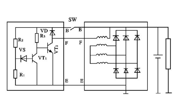 發(fā)電機(jī)晶體管調(diào)節(jié)器電路圖.png