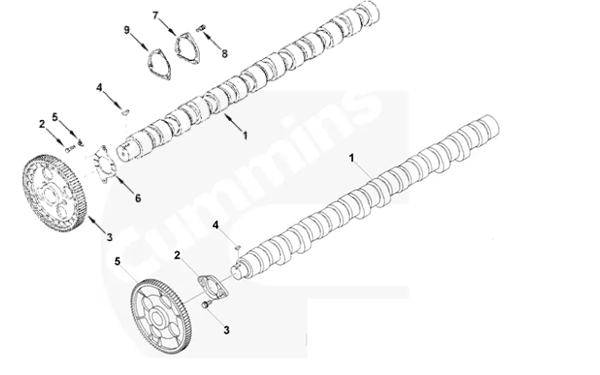 凸輪軸零件圖1-康明斯柴油發電機組.png