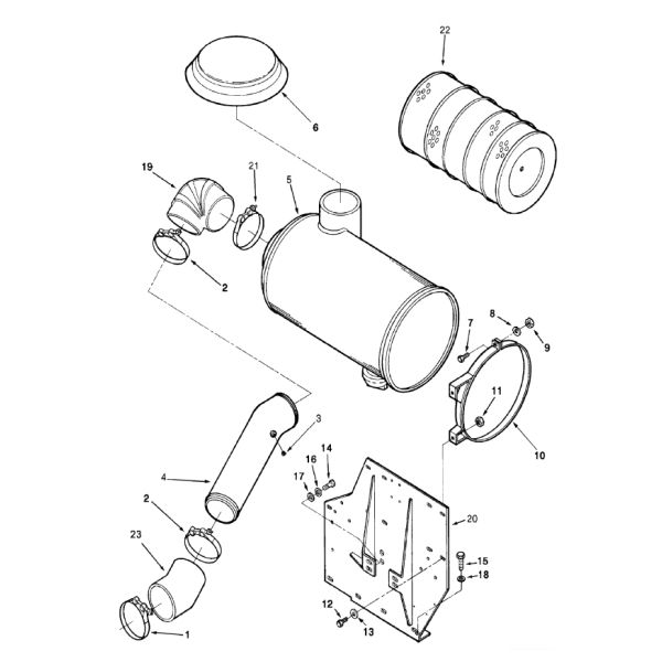 空氣濾清器（KTA19康明斯發動機零件圖）.png