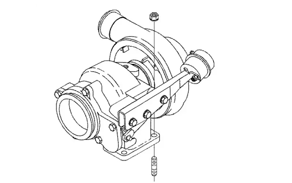 康明斯柴油發電機增壓器示意圖.png