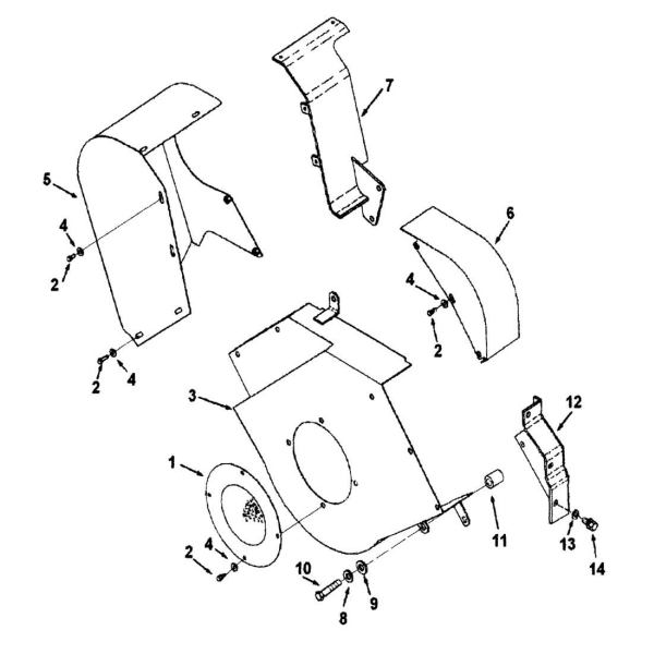 減震器和發(fā)電機(jī)防護(hù)罩（KTA19-G3康明斯發(fā)動(dòng)機(jī)零件圖）.png