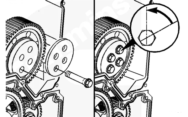 可調整惰齒輪擋板和螺釘-柴油發電機組.png