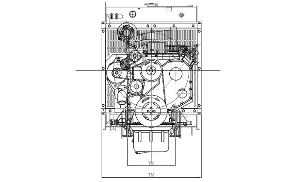 4BTA3.9-G2東風(fēng)康明斯發(fā)動(dòng)機(jī)外形尺寸后視圖.png