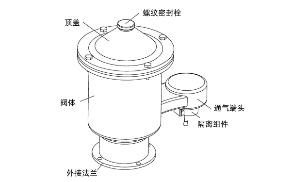 儲油罐呼吸閥結構圖.png