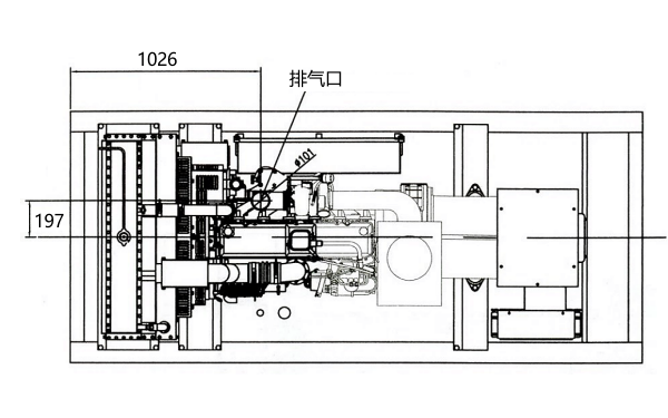 C260D5康明斯柴油發(fā)電機(jī)組平面圖.png