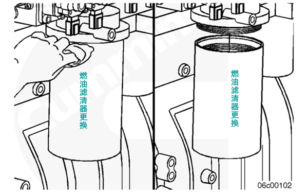 燃油濾清器清潔-柴油發電機組.png