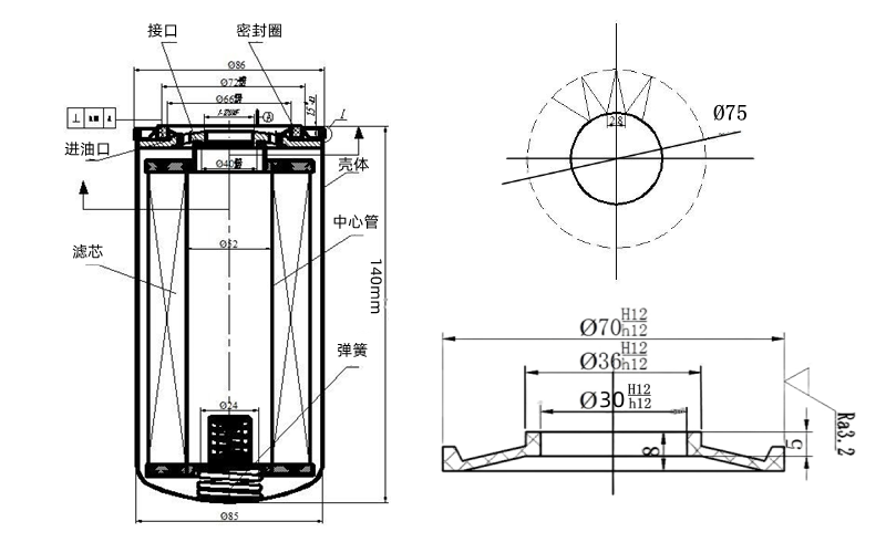 機油濾清器設計圖紙-康明斯柴油發電機組.png