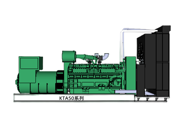 KTA50康明斯柴油發電機組模型側視圖.png