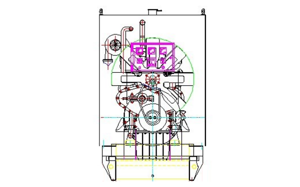 150KW柴油發電機組后視圖.png