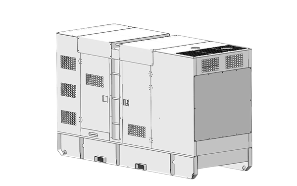 靜音箱型發電機組總裝軸測圖.png