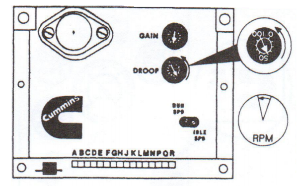 電子調(diào)速器速度降控制旋鈕-康明斯柴油發(fā)電機(jī)組速度控制.png