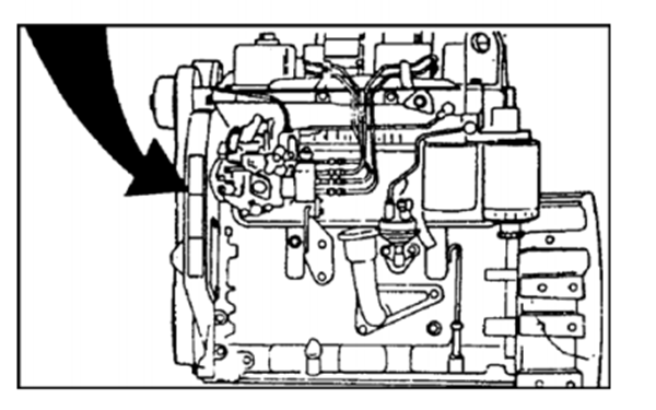 東風康明斯發(fā)動機銘牌位置圖-康明斯柴油發(fā)電機組.png