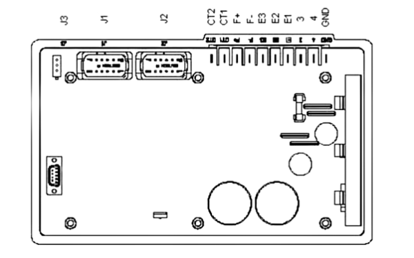 發(fā)電機(jī)電壓板DVR2000E后面板接線端子.png